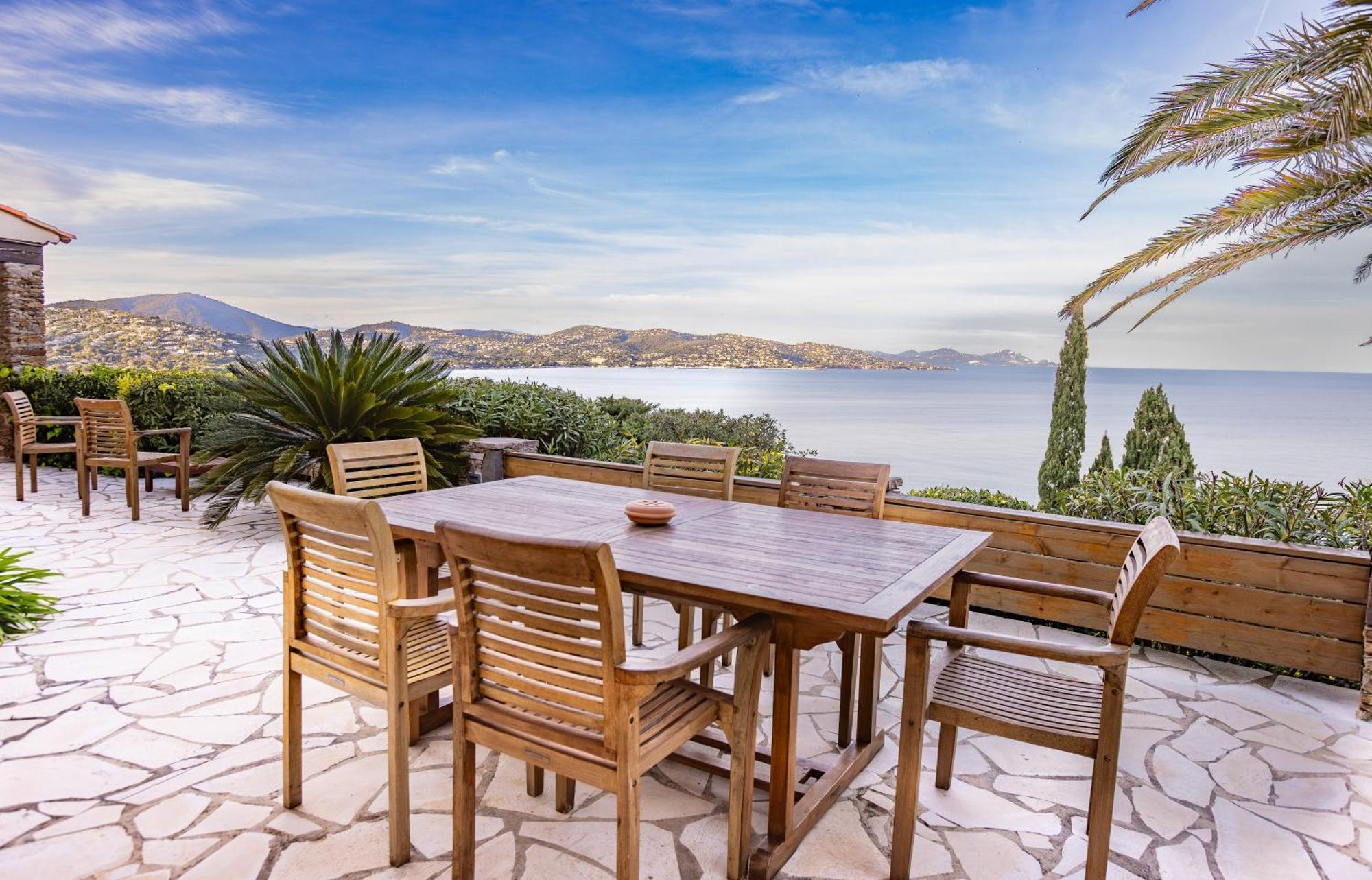 Superbe Villa, Incroyable Vue Mer, Piscine Chauffee, Climatisee Sainte-Maxime Exterior photo