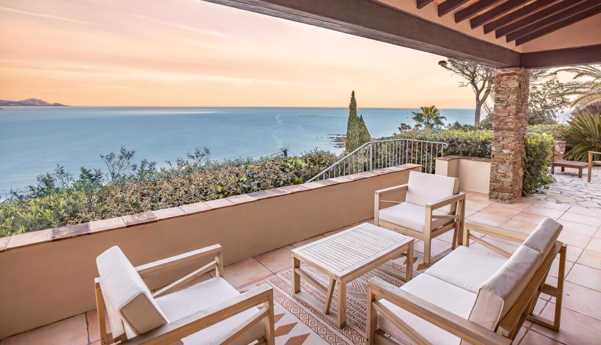Superbe Villa, Incroyable Vue Mer, Piscine Chauffee, Climatisee Sainte-Maxime Exterior photo